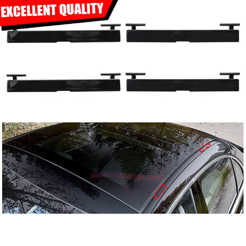 For Mercedes Benz S-Class W223 Water Strip Decorative Cover Roof Luggage Rack Cover Water Channel Flip 2236903302 2021-2026