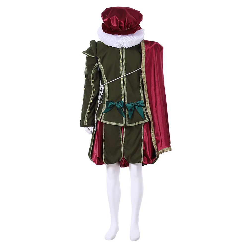 MenTudor Reis Elisabetanas Aristocrata Príncipe Vitoriano Traje Renascentista Tribunal Real Vestido de Baile Feito Sob Encomenda