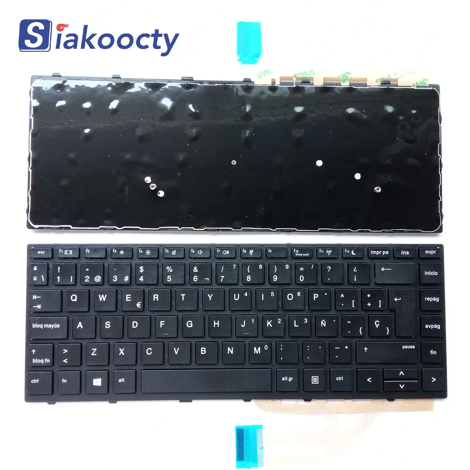 

New users Iaptop keyboard for HP Probook 430 G5 440 G5 445 G5 Keyboard black Frame Spanish Teclado