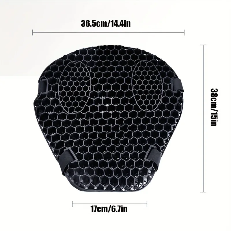 Motorcycle Seat Cushion 3D Honeycomb Mesh Motorbike Seat Pad Breathable Quick-drying Motorbike Shock Absorbing Relief Cushions - Image 6
