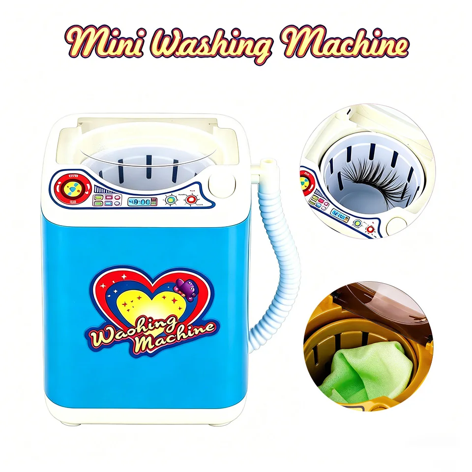 

Mini Electric Eyelash Washers False Eyelash Washing Machine Portable Multi-purpose Cleaning Toy Clean Brush Dual Use Beauty Tool