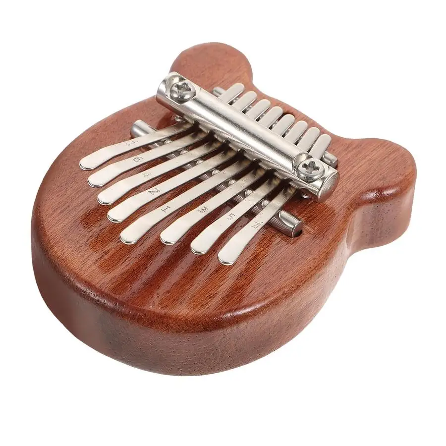 1/5/10/20/50/100pcs Keys Mini Kalimba | High Quality Wood Music Box | Solid Wood | with Lanyard, can be worn on school bag, keyc