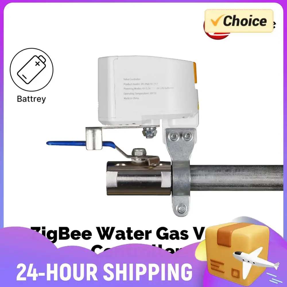 

For ZigBee Water Valve Gas Shutoff Controller Compatible with Alexa & Google Home Automatic Gas Water Heater Valve Controller