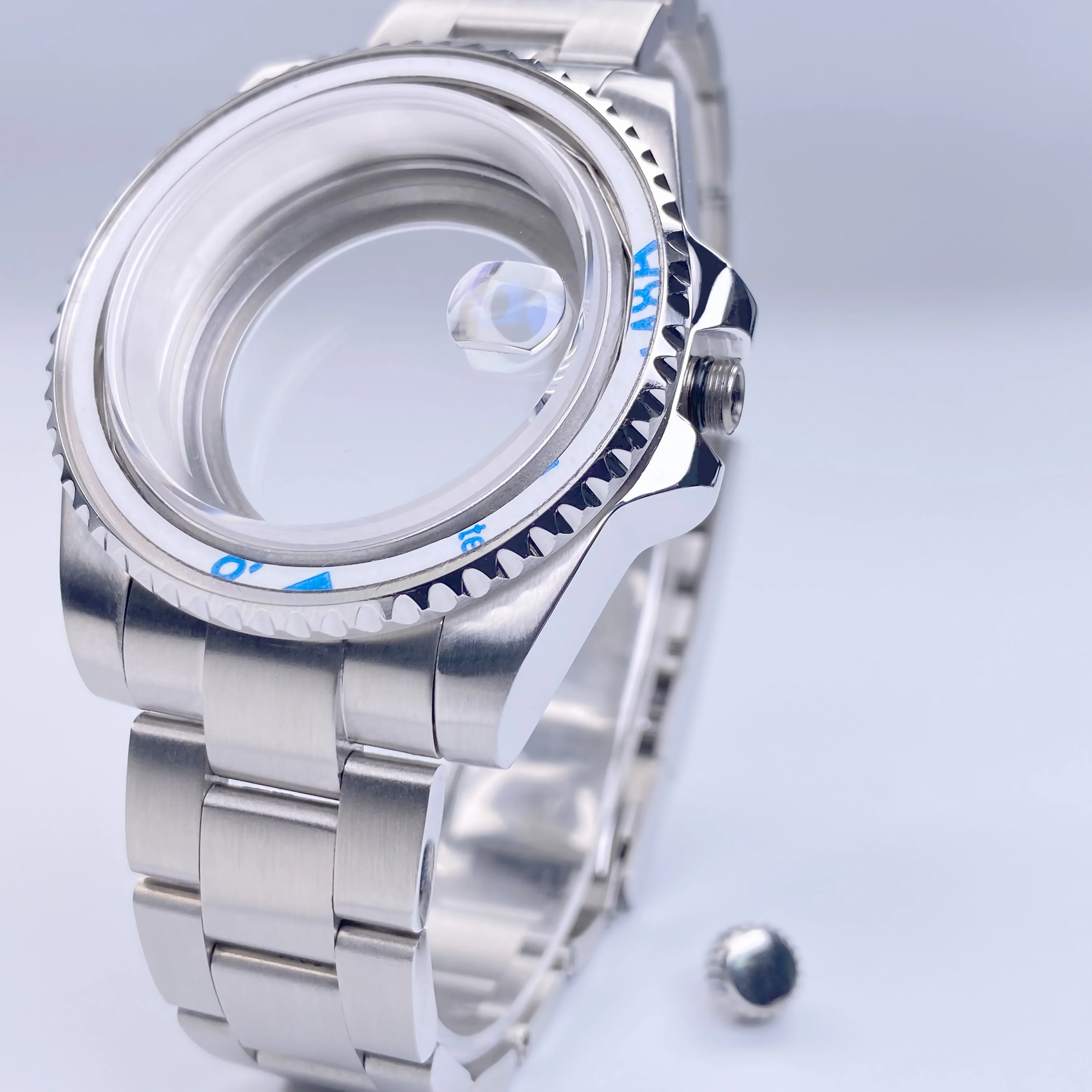 Корпус часов NH35, 40 мм, сапфировое стекло, нержавеющая сталь GMT/SUB NH35, подходит для NH34, NH36, NH38, механизм, циферблат 28,5 мм, аксессуары