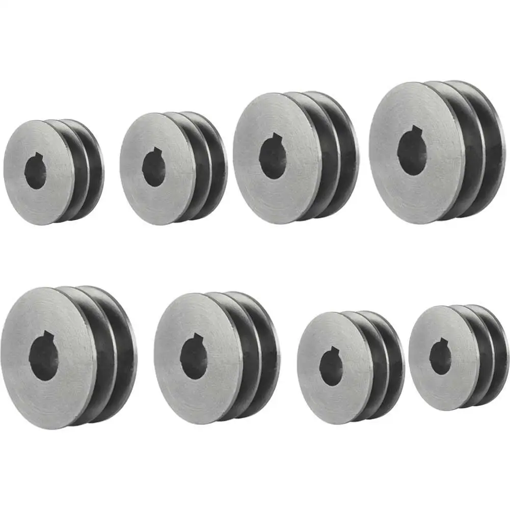 V Belt Pulley A Type Double Slot-Design Motor Pulley Made Of Cast Iron Perfect Power-Tool Accessory To Enhance Efficiency