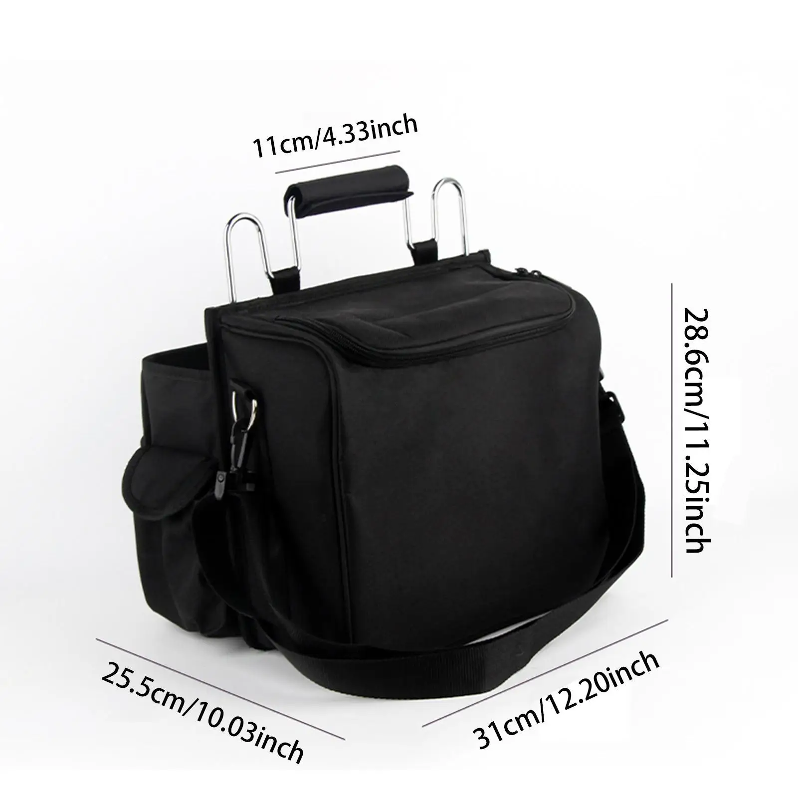 Hairstylist Travel Bag Hairstyling Carry Case Makeup Bag Portable Salon Barber Handbag for Hair Dryer Scissors Spray Bottles