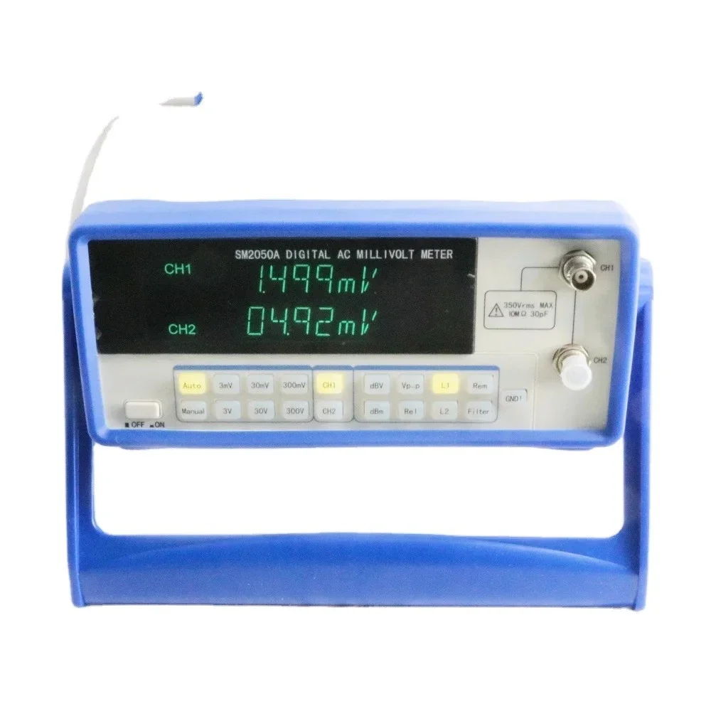 

SM2050A Millivoltmeter Digital AC Millivolt Meter 5Hz ~ 6MHz AC Voltage Tester 1/2 Digits