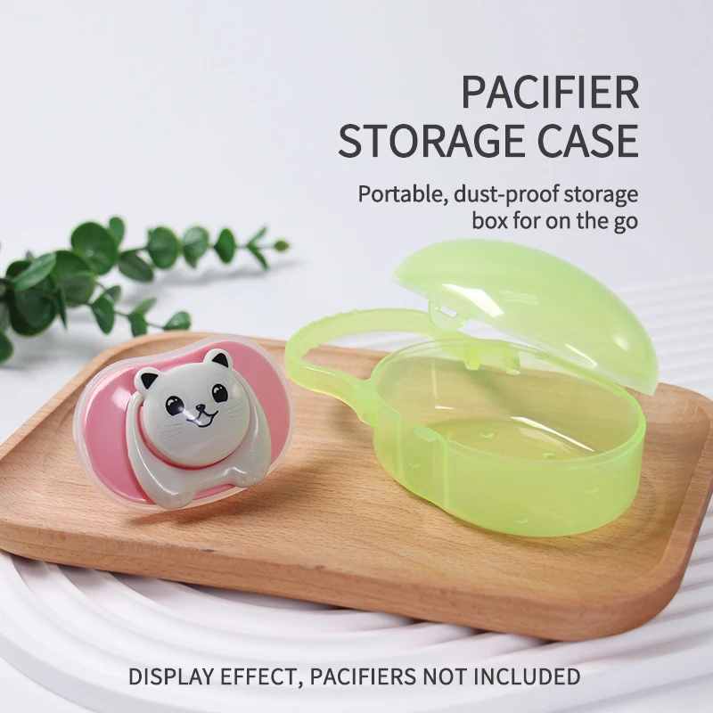 1 Pcs Pacifier Box Portable Storage BPA Free PP Safety Material Pacifier Container Pacifiers Leashes And Cases