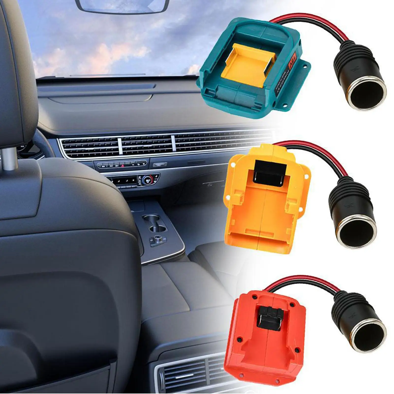 

Автомобильное зарядное устройство, розетка 18 В-20 В, гнездовой разъем, адаптер питания для прицепа, автофургона, автомобиля, фургона, смартфона, планшета, ноутбука