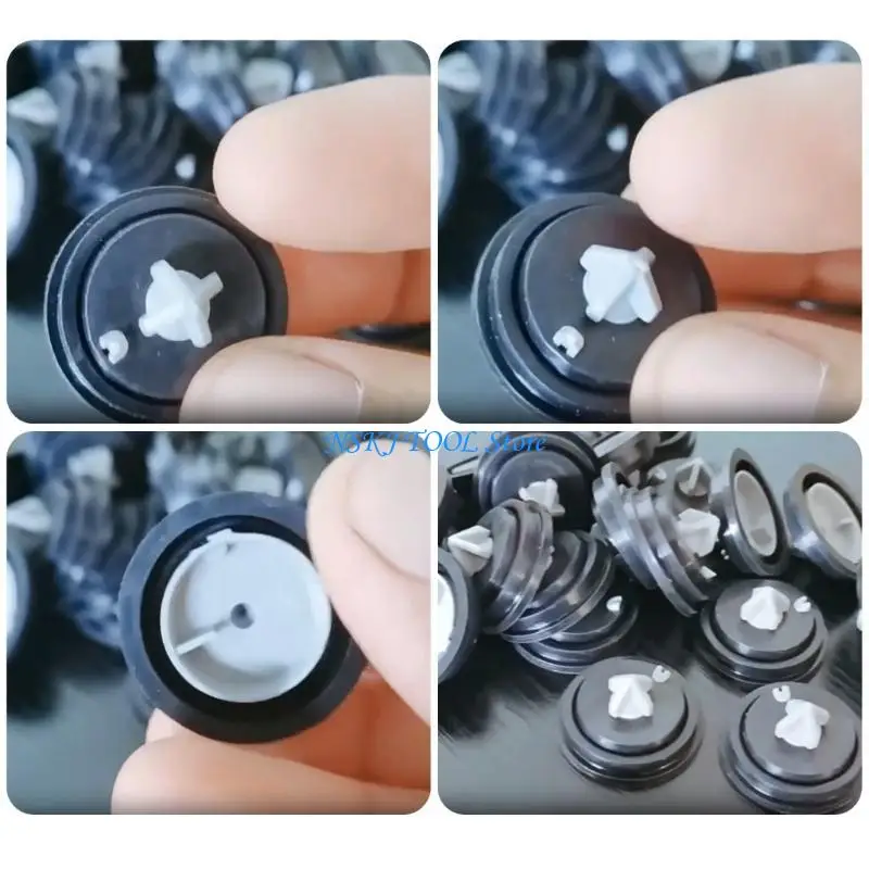 L8RC Toilet Tanks Valves Seal Diaphragm Craft of Sturdy Silicone Materials Use