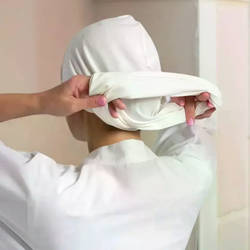 プレミアムモダールジャージーインスタントヒジャブムスリムアンダースカーフキャップコットンストレッチターバンキャップイスラムアンダースカーフボンネットヘッドスカーフヘッドバンド