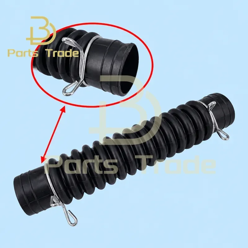 Rubber Inner Drum Drain Hose for Drum Washers Internal Outlet Hose Replacement Part Compatible with Front Load Washing
