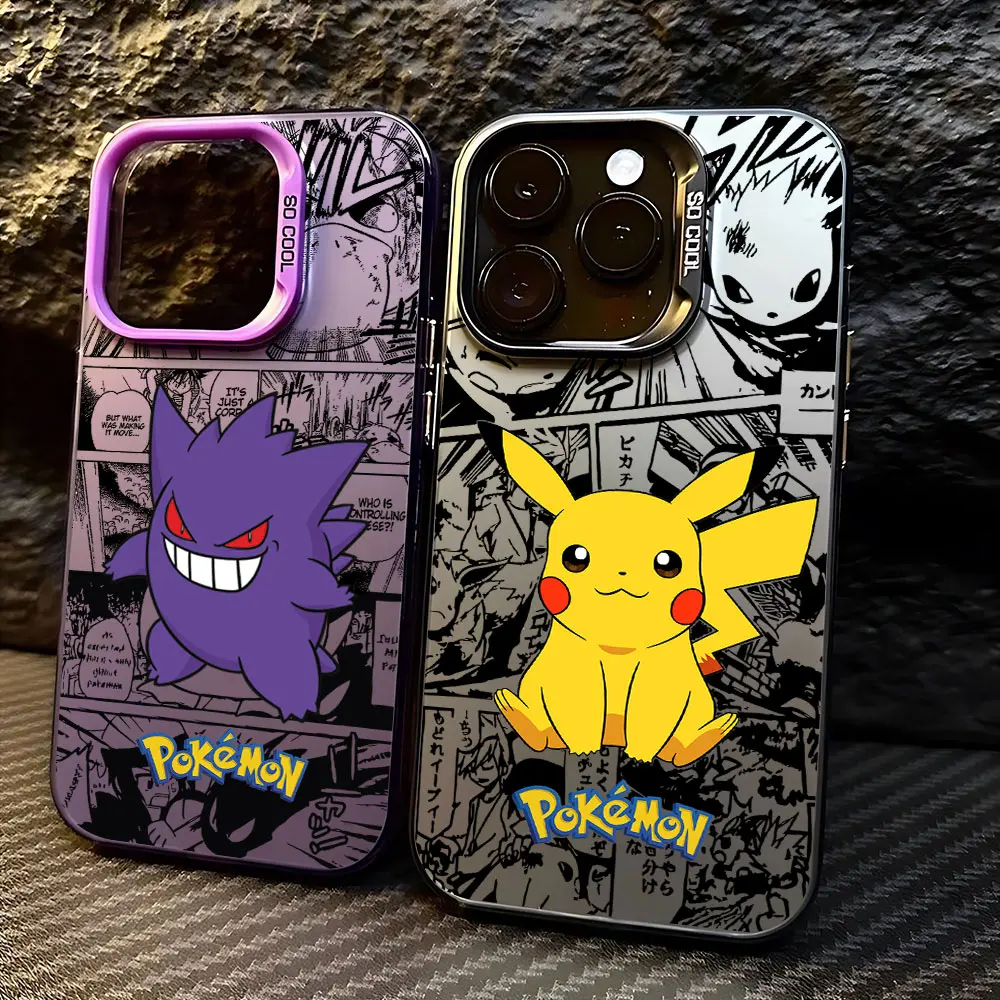 Anime Pokémons Hot Pikachus Phone Case For iPhone 15 14 13 12 11 Pro Max X XR XSMAX 8 7 Plus Candy Matte Shockproof Back Cover