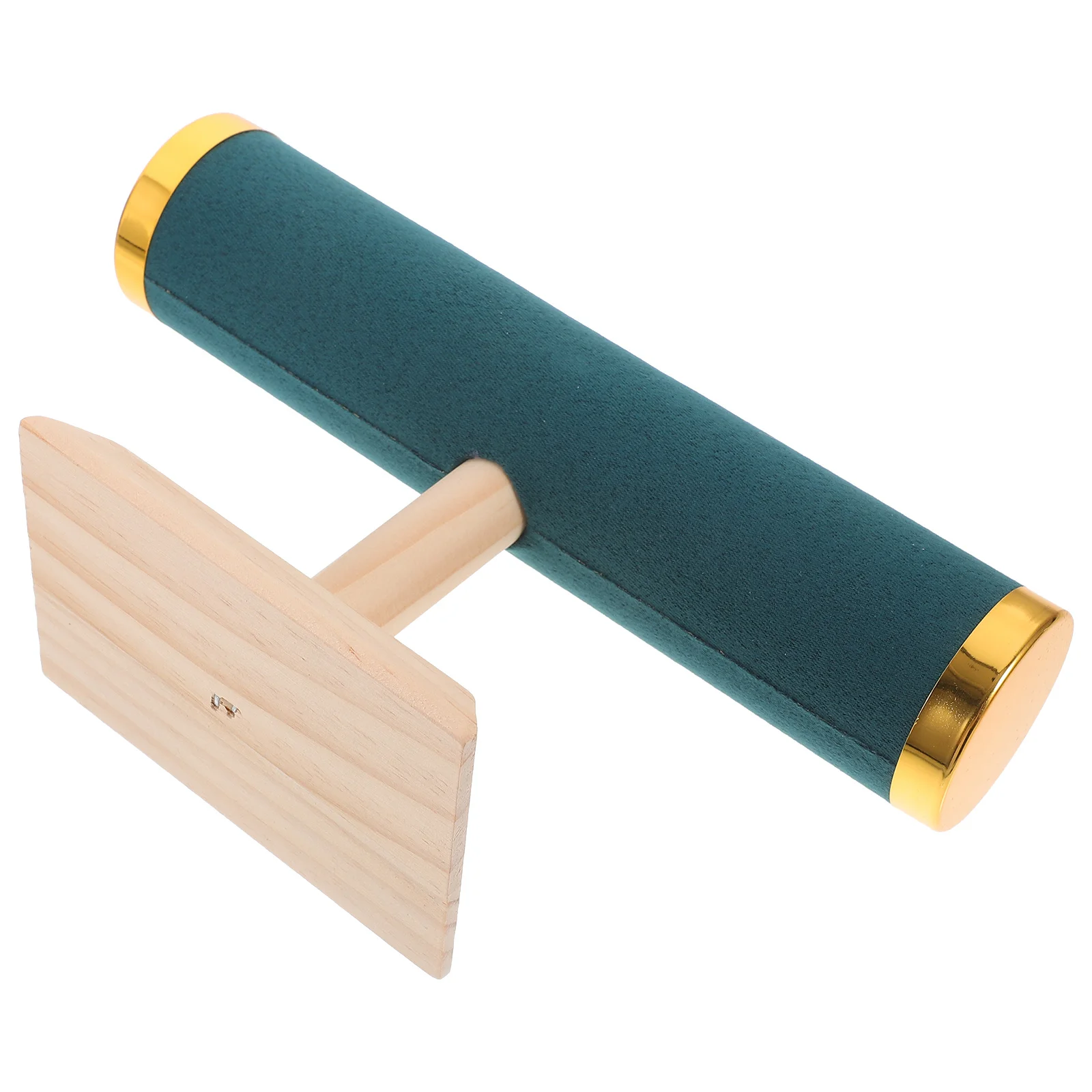 الصلبة الخشب مجوهرات عرض الرف T على شكل سوار حامل للساعات أساور Scrunchies سطح المكتب المنظم الوقوف