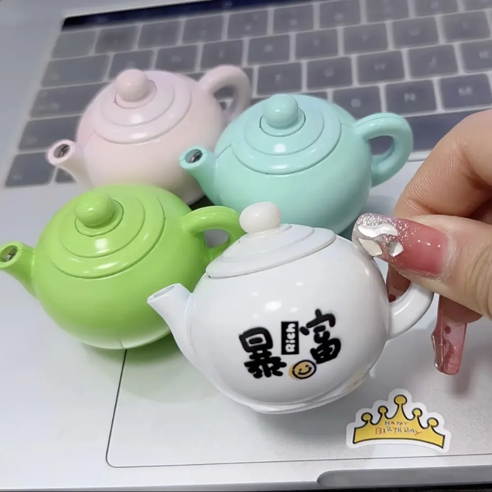 Models Put The Pot Lighter Windproof Water Sand Teapot Iron Fixed Small Funny Creative Personality Tide