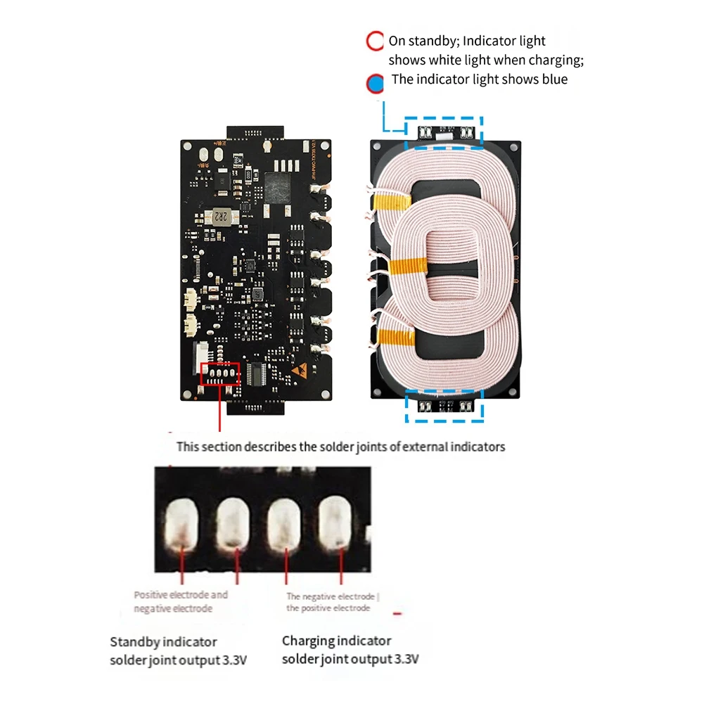 Fits for 22W High Power 12V Quick Charging Wireless Charger Transmitter Module Universal Wireless Charging Modules for Car Power