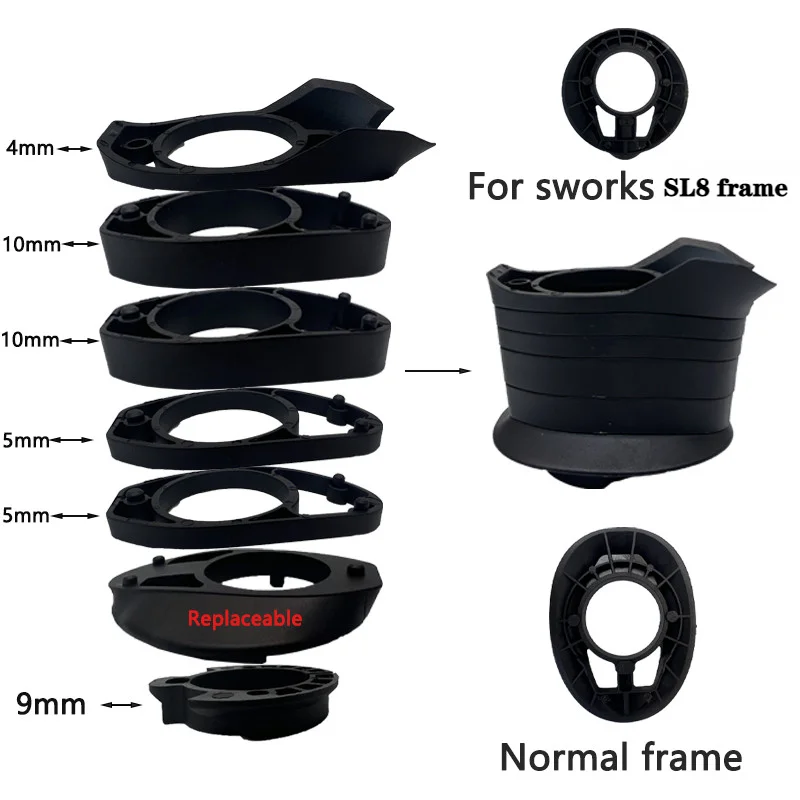 Road Bike Handlebar Adapter SL8 Cockpit Conversion Kit Round Head Tube Frames Accessory Perfectly Convert Conventional to for SL