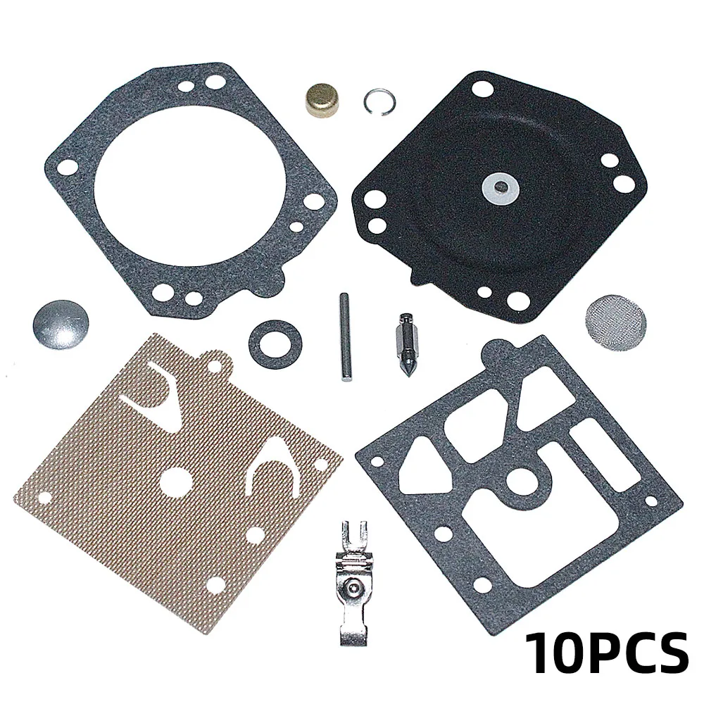 10pcs/lot Carburetor Carb Repair Gasket Diaphragm Kit For Walbro K22-HDA Car Accessories Needle Brush Cutter Trimmer