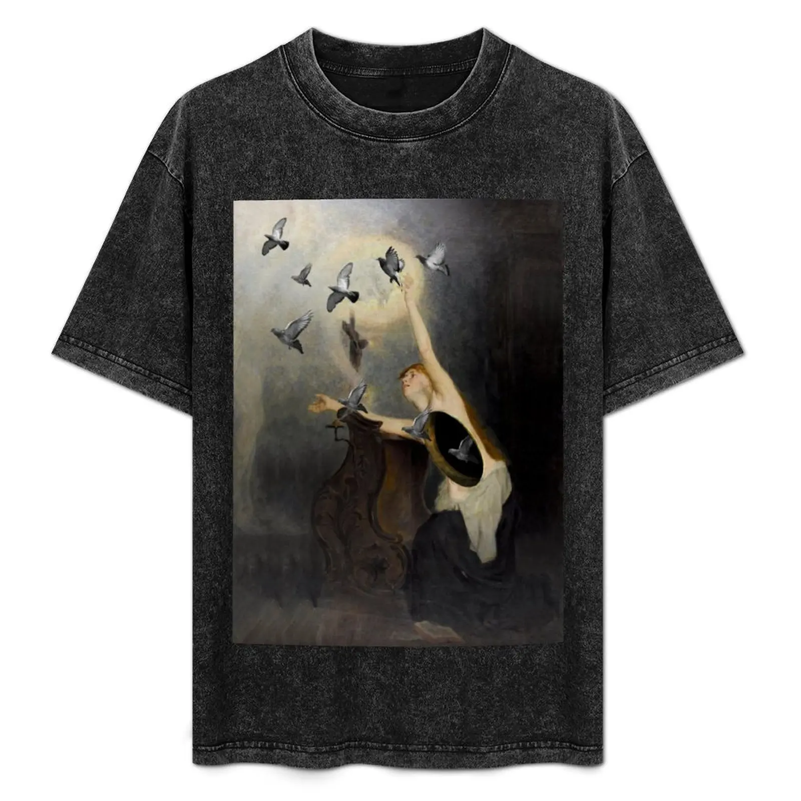 T-shirt THE LOST POEMS, design simple et basique, à manches courtes
