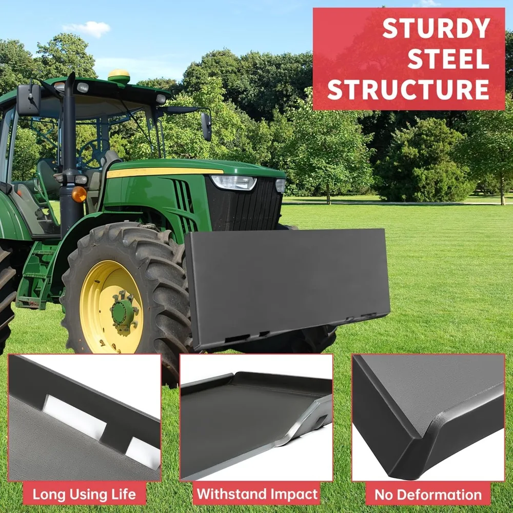 Skid Steer Quick Attach Mount Plate Tractor Loader Adapter with One Year Warranty