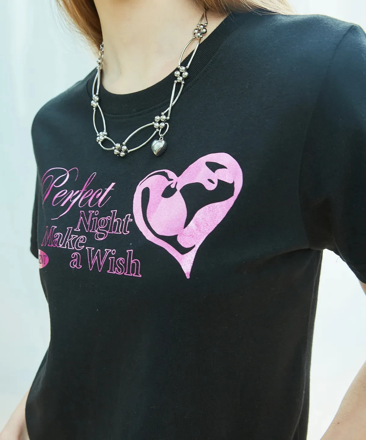 

Lartiget Casual Sle ort Sve T-irt Letter Print round Ne Love Heart Pattern Moisture ng Cotton Blend Summer Top