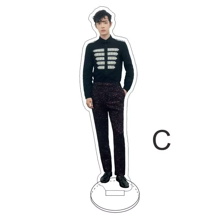 샤오잔의 아크릴 인간 모양 버스 정류장 표지판 데스크탑 장식, 스타 서포터를 위한 생일 선물