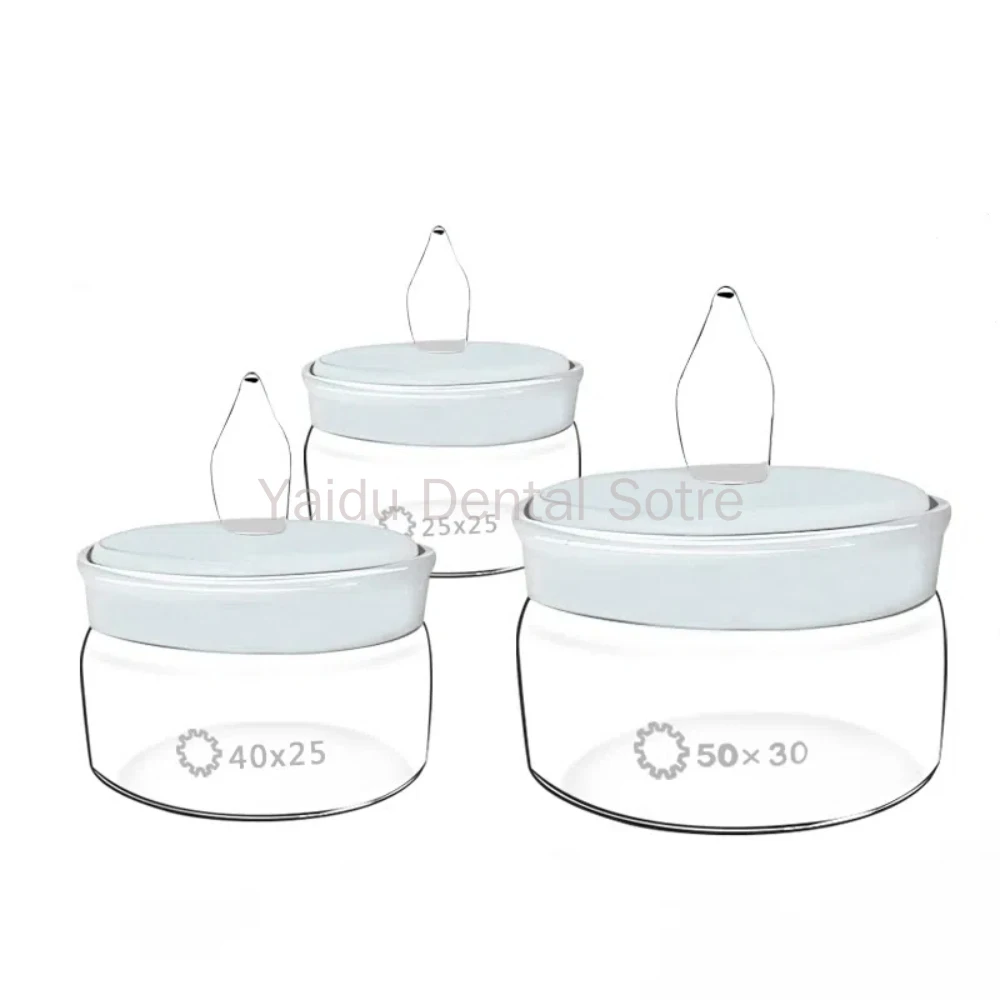 

10PCS Dental Glass Sterilization Soaking Bottle Weighing Utensils for Dental Burrs Sterilizing Bottle for Dental Practice