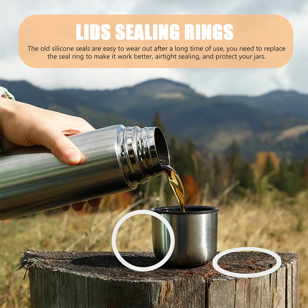 

4 шт. уплотнительное кольцо для чашки, силиконовая крышка для бутылки, 6 снаружи, 5 0, внутренний 0, 26, толстый изолированный, герметичный, теплоудерживающий кухонный бар