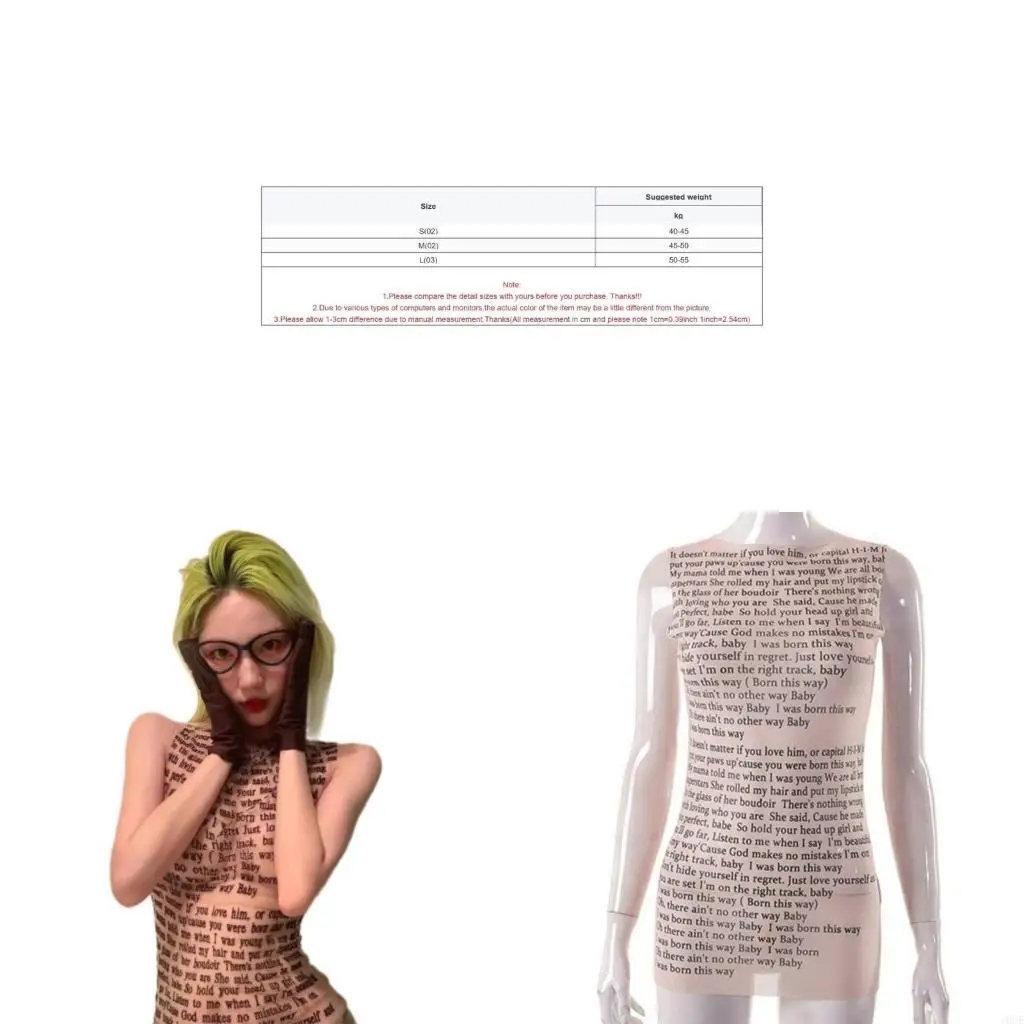 حرف فريد من نوعه طباعة بلا أكمام أعلى قمم الخزانات للتنفس لأفراد الأزياء #1