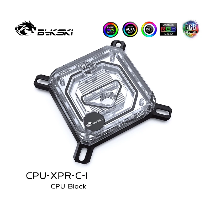 Bykski CPU Water Block Use for INTEL LGA115X 2011 1700 /AMD Ryzen 3/5/7 X470 X570 Water Cooler Radiator CPU-XPR-C-M/CPU-XPR-C-I