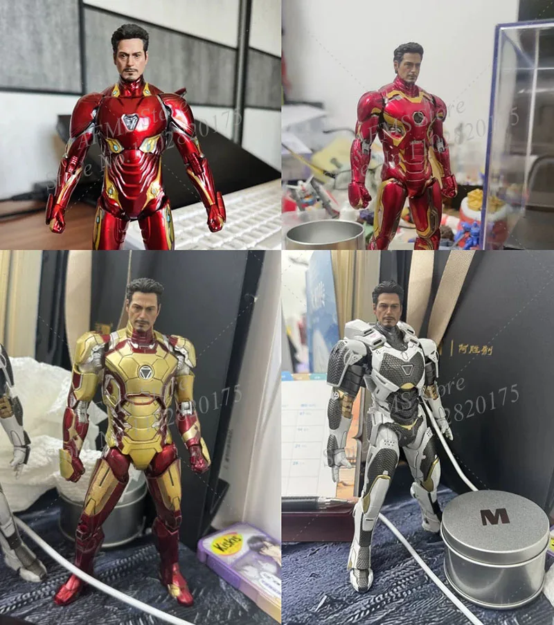 Manipple Studio 1/10 Men Soldier Steel Hero Tony Head Sculpt Model Fit  DIY ZD Toys MK3  MK4 MK5 MK6 MK7 Action Figure Model