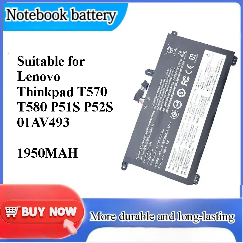 for Lenovo Thinkpad T570 T580 P51S P52S 01AV493 Notebook Battery Replacement Battery