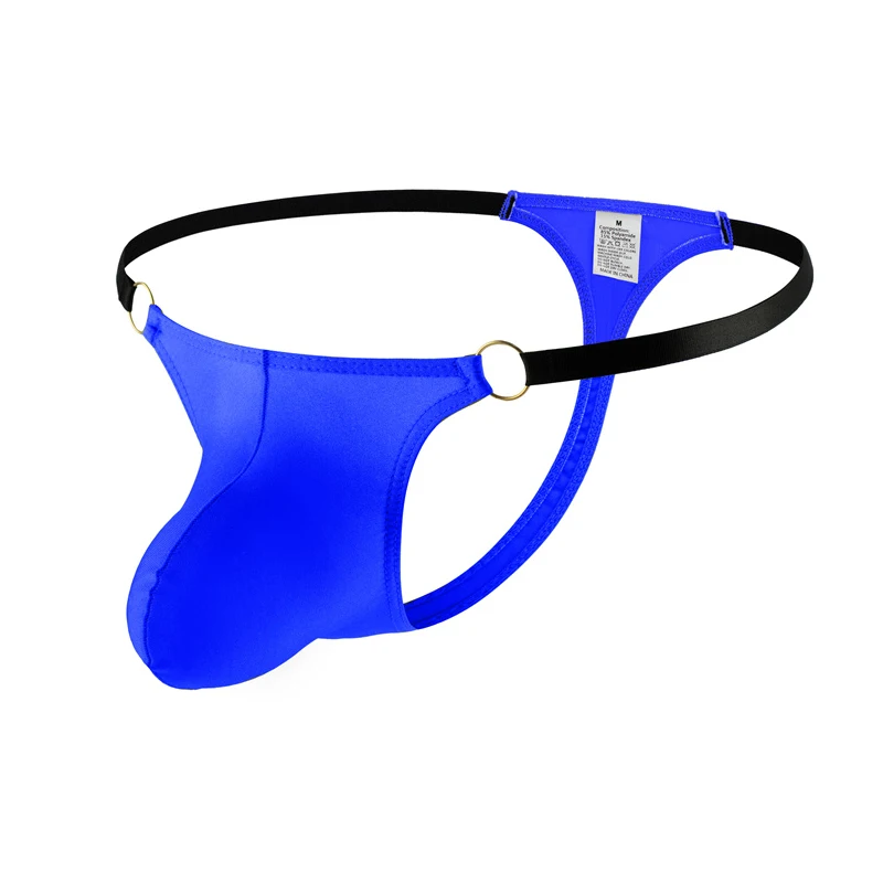 

Men Solid G Strings Thong Underwear Ice Silk Sexy Gay Sissy Tanga Hombre Jockstrap Penise Bag Breathable Thin Men Underwear