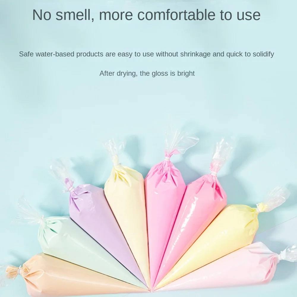 Imitation Cream Glue Fake Whipped Clay Glue Soft Clay with Nozzle Clay Glue Cream Decoration Handmade Cream Gum DIY Hair Clip