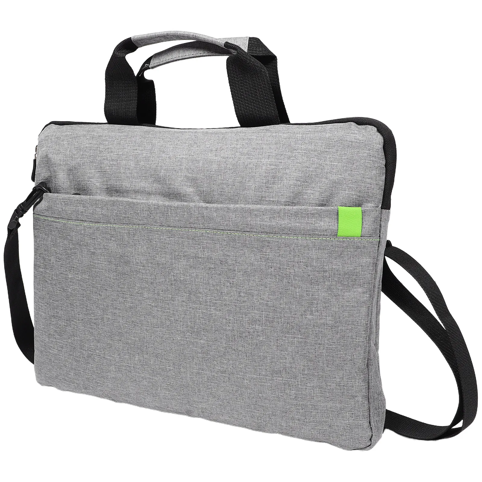 

Сумка для ноутбука большой вместимости, однотонная, легкая, через плечо, для офиса, путешествий, школы, с защитным внутренним чехлом для компьютера