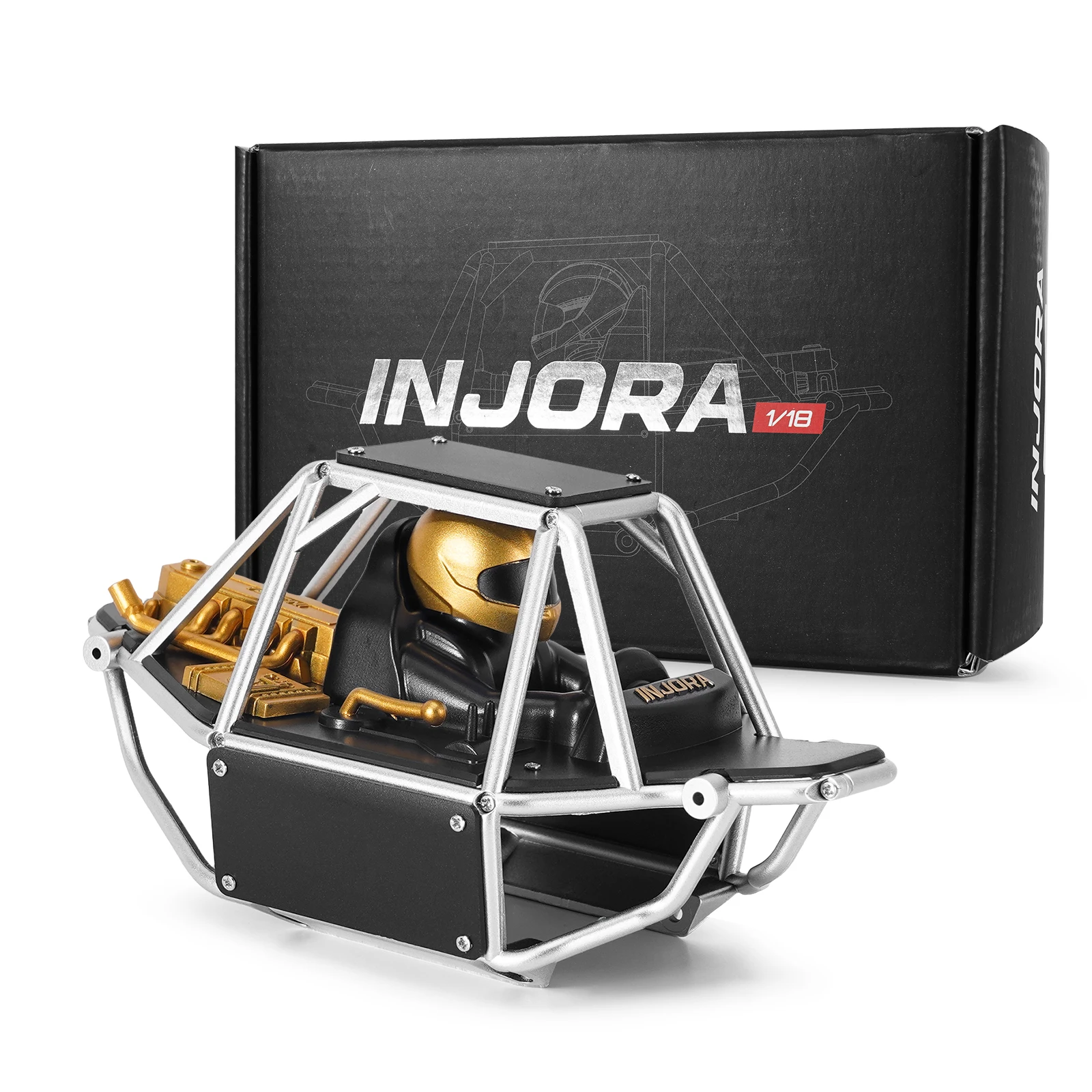 INJORA Moonbit Nylon Tube Buggy Body Kit for 1/18 RC Crawler TRX4M - view 3