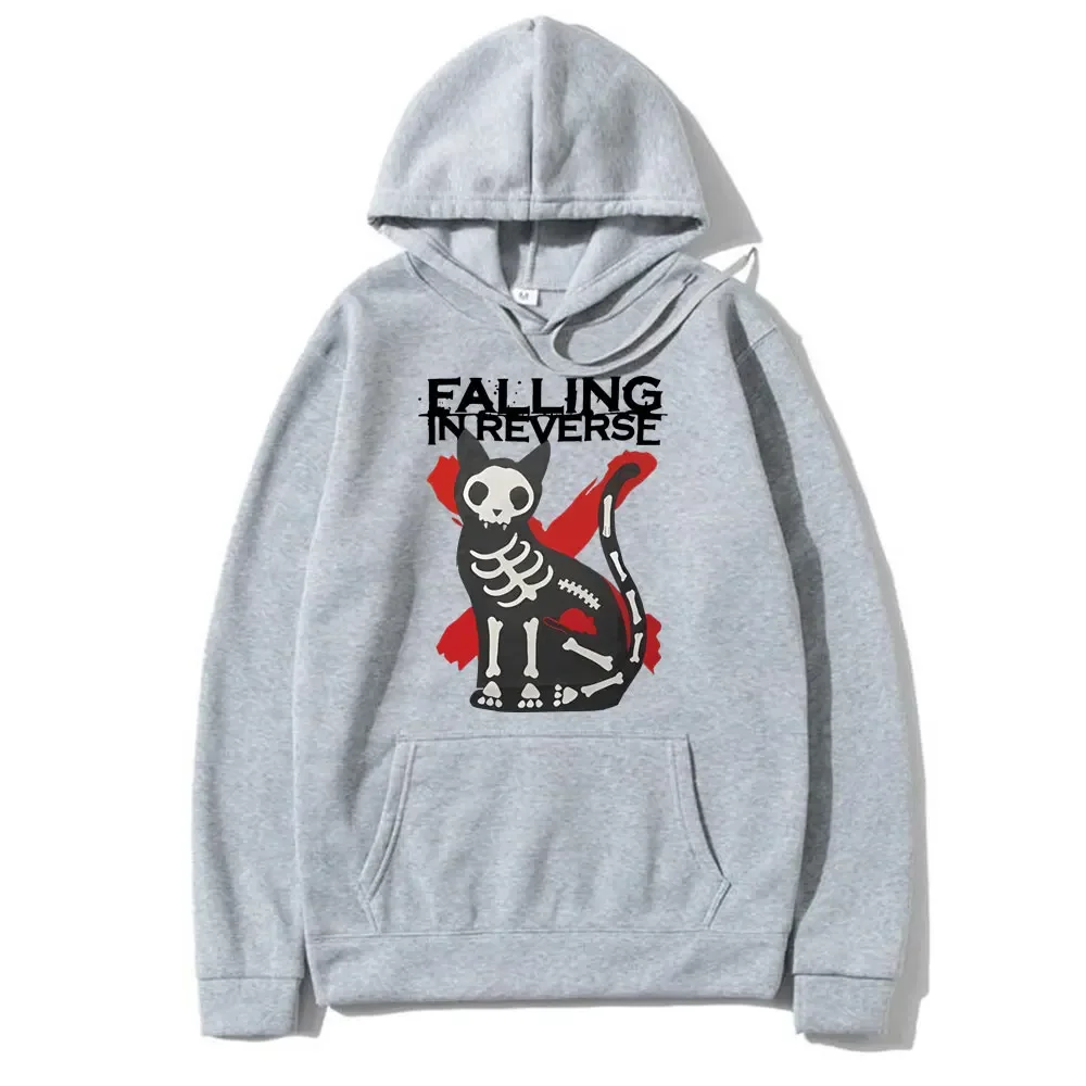 

Falling in Reverse Cat Graphic Hoodie Men Women Unisex Harajuku Hip Hop Gothic Sweatshirt Men Casual Oversized Hoodie Streetwear
