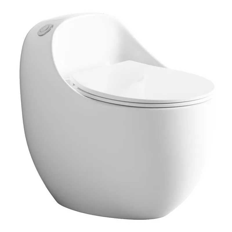 Household egg type color creative toilet ceramic large pipe siphon silent toilet