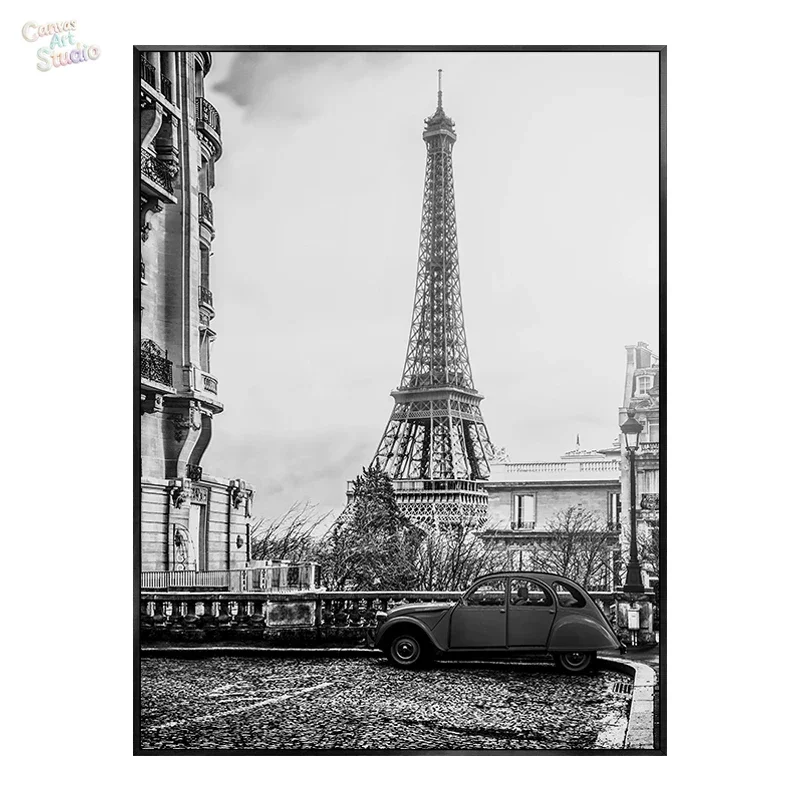 2026 Modern New York London Paris Sydney City Landmark Landscape Poster Canvas Painting Wall Art Black White Pictures Home Room