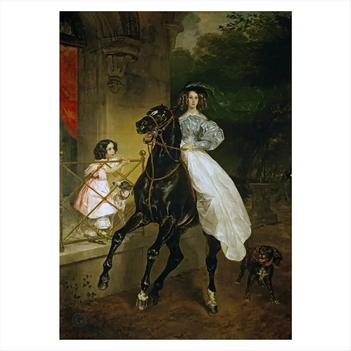 2026 Trend Paint with Embroidery Painting Full Round Picture of Rhinestone Classical, (30 X 40cm)Without Frame E