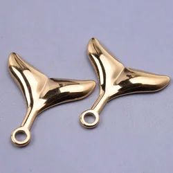10Pcs/Lot Pretty Mermaid Tail Fashion Pendant Advanced Simplicity Stainless Steel Pendants New Jewelry Making Craft Ornaments