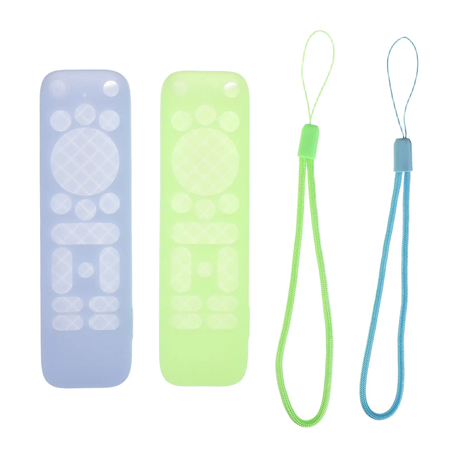 Glow-in-the-Dark Remote Control Covers 2pcs Silicone Protective Sleeves Shockproof Waterproof for 4K Controllers