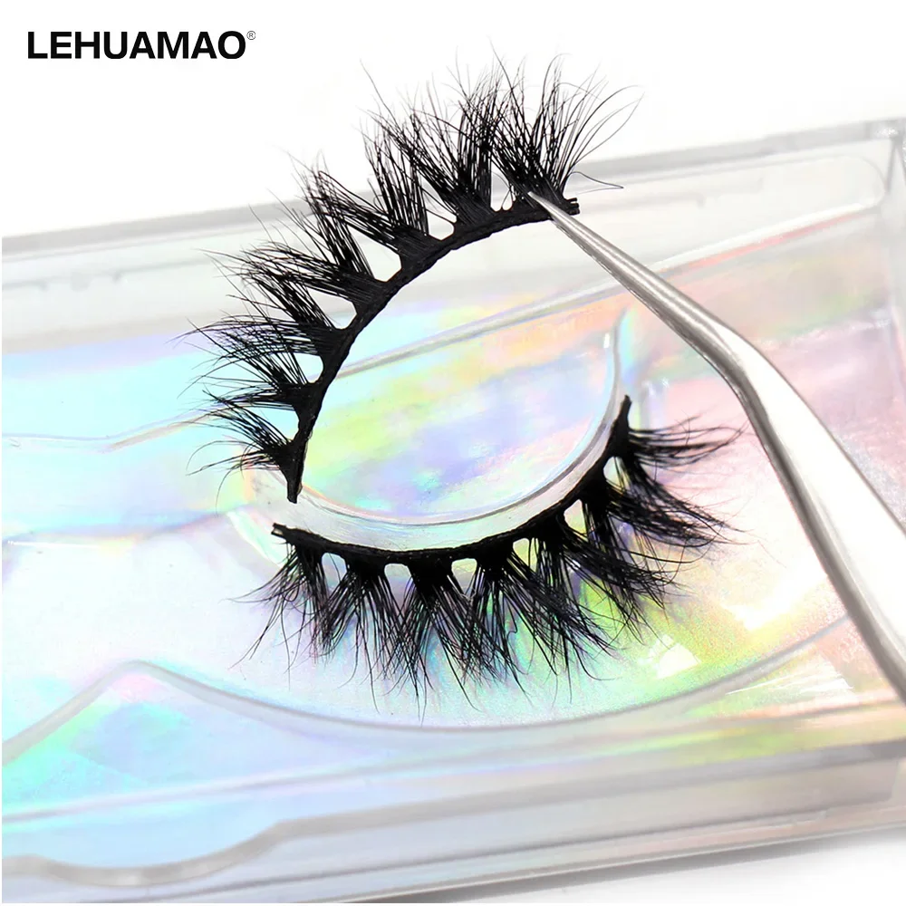 LEHUAMAO Makeup 3D Mink Lashes False Eyelashes Fluffy Soft Wispy Volume Natural long Eye Eyelashes Reusable Lashes