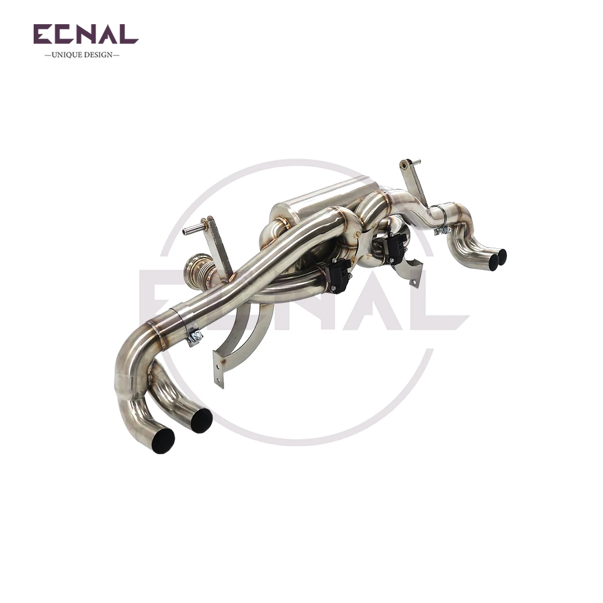 

Ecnal Exhaust Pipe with Valve Muffler High Performance SS304 Sport Axle-back Exhaust System for Audi R8 V8 4.2L 2007-2017