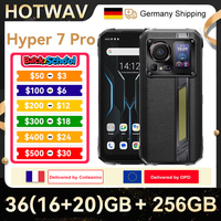HOTWAV Hyper 7 Pro 36GB(16+20) 256GB 5G Smartphone 200MP 6.6'' FHD+ 120Hz 10800mAh 33W Android 14 Rugged Cell Phone