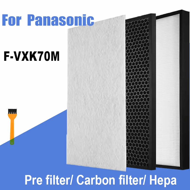 for Panasonic Air Purifier F-VXK70M F VXK70M Replacement Hepa Deodorizing Activated Carbon Filter