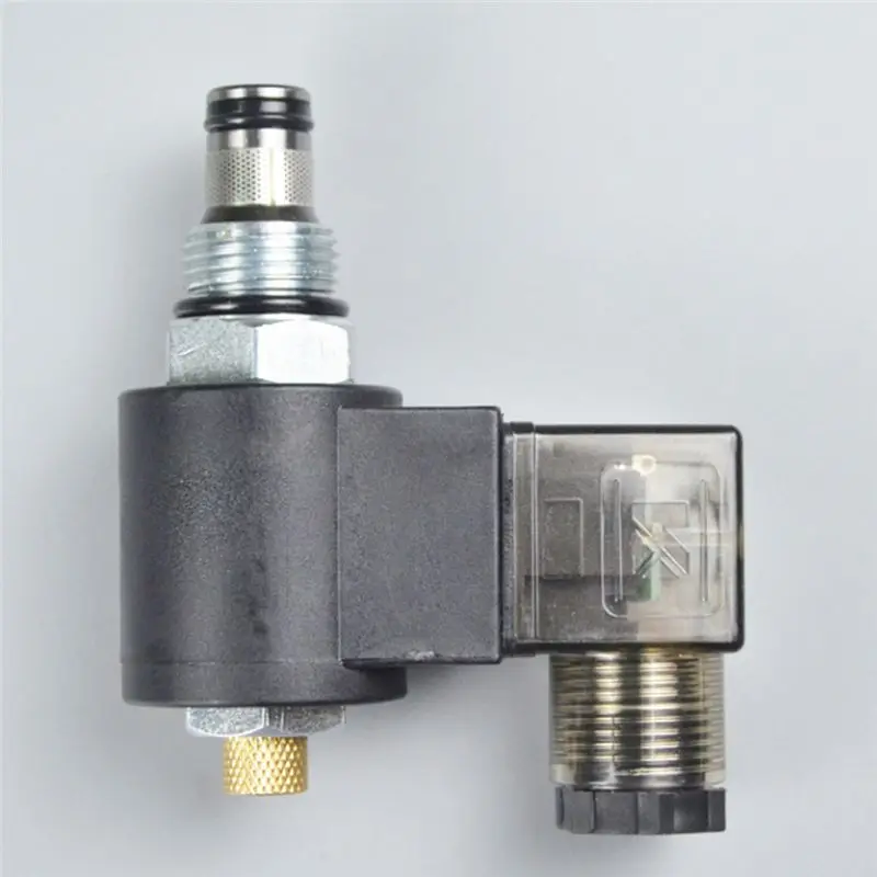 

Инновационный клапан сброса давления + катушка постоянного тока 12В, двухпозиционный, двухходовой, ручной, нормально закрытый клапан DHF08-220H (LSV08-2NCPM, DC)