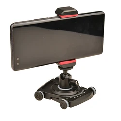 Camera Slider Dolly with Ball Head Phone Clamp Tabletop Dolly Manual Skater with 360ยฐ Panorama for Mirrorless Camera Smartphone