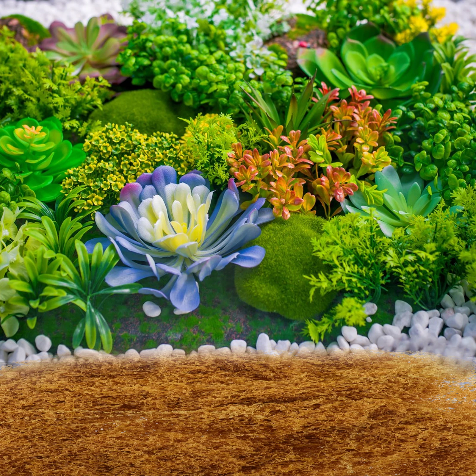 

Lifelike Decorative Moss Sheet Faux Artificial Moss For Indoor Outdoor Potted Plants Terrarium Crafts Fake Greenery Filler