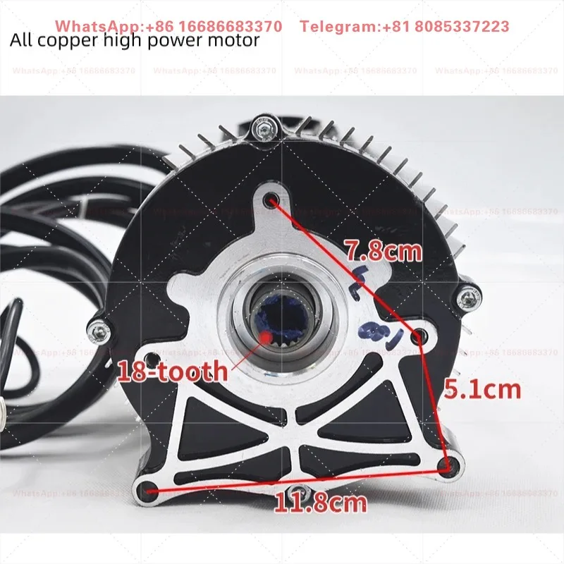 Tricycle Four-wheeler Retrofit Heavy Duty Electric Motor Upgrade High Power Accessories 48v3000w